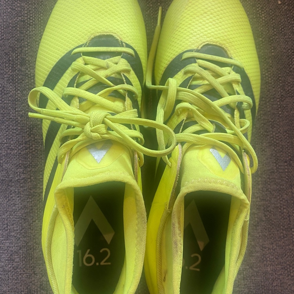 Size 9.5 Adidas cleats.